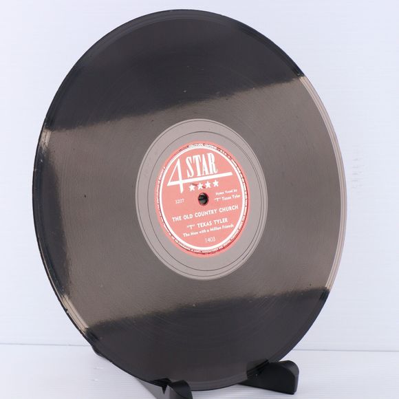"T" Texas Tyler – The Old Country Church / Beyond Sunset 1950 78rpm Record 1403 - Picture 11 of 16